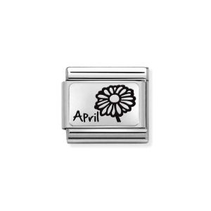 Nomination Classic Classic Silver Daisy April Flower Charm 330112_16