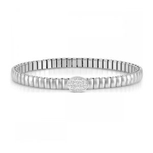 Nomination Extension Style Bracelet Steel and Cubic Zirconia Oval - 046007_053