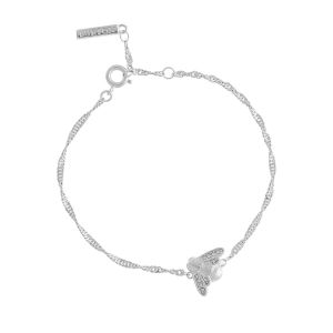 Olivia Burton Glitter Bee Silver Bee Bracelet