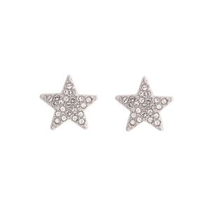 Olivia Burton Star Stud Earrings Silver OBJCLE33