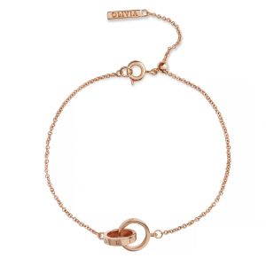 Olivia Burton Rose Gold Interlink Bracelet