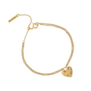 Olivia Burton Classic Heart Gold Bracelet OBJSAB17