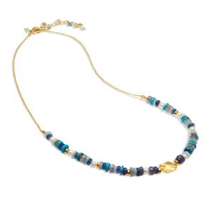 Sarah Alexander Oceana Gemstone Gold Necklace