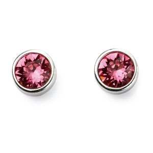 October Birthstone Earrings - Sterling Silver