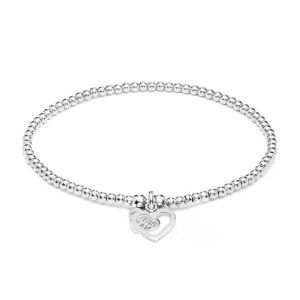 Annie Haak Santeenie Silver Charm Bracelet - Open Heart