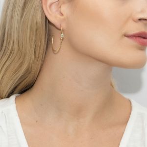 Sarah Alexander Oracle Aqua Calci Hoop Earrings