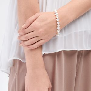 Jersey Pearl 8.0-8.5mm Baroque Freshwater Pearl Bracelet 1510263