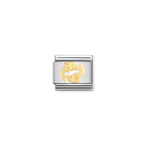 Nomination Classic Pisces Charm - Gold - 030104/12