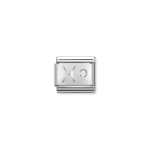 Nomination Silver and Zirconia Pisces Charm - 330302/12