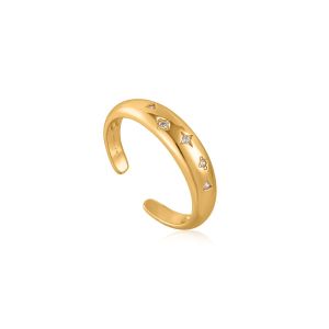 Ania Haie Gold Scattered Stars Adjustable Ring - R034-01G