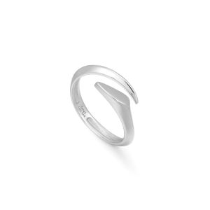 Ania Haie Silver Arrow Twist Adjustable Ring - R049-01H