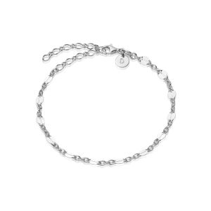 Daisy Peachy Chain Bracelet - Silver RBR08_SLV