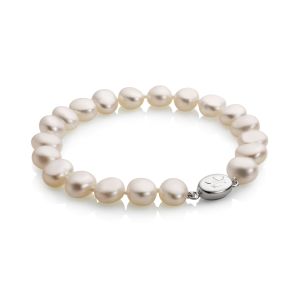 Jersey Pearl 8.0-8.5mm Baroque Freshwater Pearl Bracelet 1510263