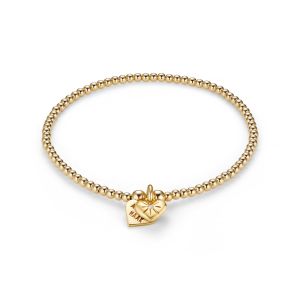 Annie Haak Santeenie Gold Plated Charm Bracelet - Sparkle Heart
