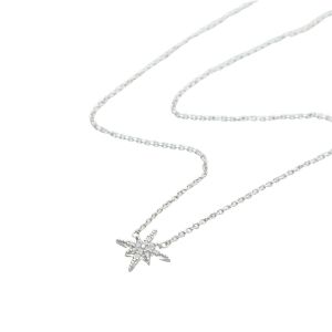 Scream Pretty Starburst Necklace with Slider Clasp - Silver SPNKSB133