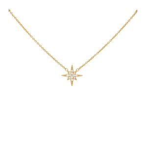 Scream Pretty Starburst Necklace with Slider Clasp - Gold