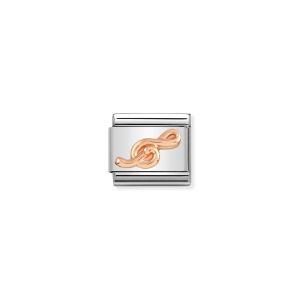 Nomination Rose Gold Classic Treble Clef Charm - 430106/13