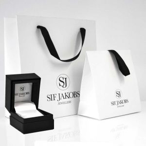 Sif Jakobs Fucino Lungo Earrings with Black Zirconia