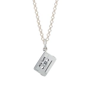 Scream Pretty Mix Tape Necklace - Silver SPCNSTAPE-1