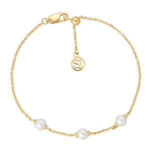 Sif Jakobs Padua Tre Bracelet - Gold with Pearl