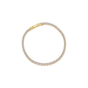 Sif Jakobs Ellera Grande Bracelet 18k Gold Plated with White Zirconia - SJ-B2870-CZ-YG-17