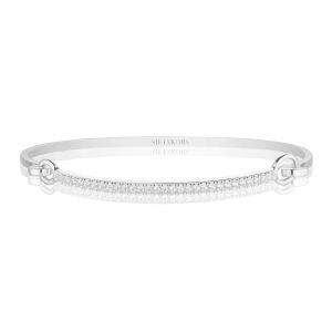 Sif Jakobs Capizzi Bangle with White Zirconia