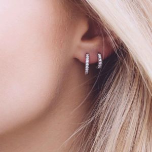 Sif Jakobs Ellera Earrings - Silver with White Zirconia SJ-E2859-CZ