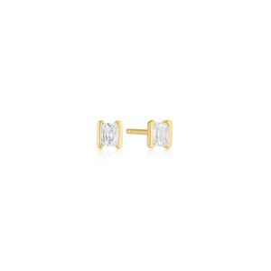 Sif Jakobs Roccanova Piccolo Earrings 18k Gold Plated with White Zirconia