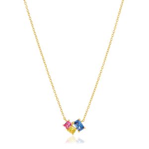 Sif Jakobs Ivrea Tre Necklace - SJ-N12306-XCZ-YG