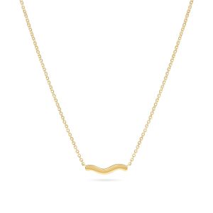 Sif Jakobs Ellera Waves Pianura Gold Necklace - SJ-N3859-YG
