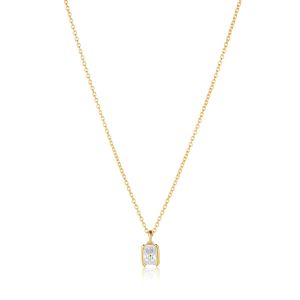 Sif Jakobs Roccnova Piccolo Necklace - Gold with White Zirconia
