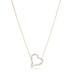 Sif Jakobs Adria Amore Necklace - Gold with Pearl and Zirconia