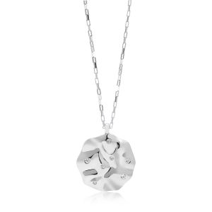 Sif Jakobs Acerra Pendant, silver with white zirconia SJ-P0019-CZ