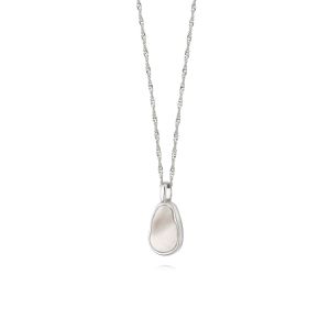 Daisy Isla Mother Of Pearl Necklace - Silver SN05_SLV