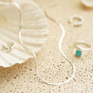 Daisy London Fine Silver Snake Chain - SN17_SLV