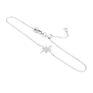 Scream Pretty Starburst Bracelet with Slider Clasp - Silver