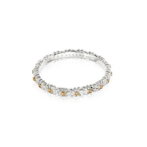Daisy Iota Daisy Ring - Silver SR414