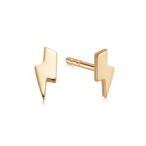 Daisy Lightning Stud Earrings - Gold ST08_GP
