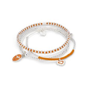 Annie Haak Sunset Bay Orange Bracelet Stack