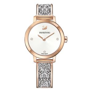 Cosmic Rock Watch, Metal Bracelet, Grey, Rose Gold Tone 5376092