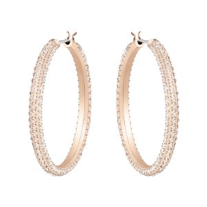 Swarovski Stone Hoop Earrings - Rose Gold Tone Plated 5383938