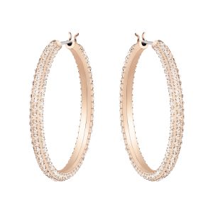 Swarovski Stone Hoop Earrings - Rose Gold Tone Plated 5383938