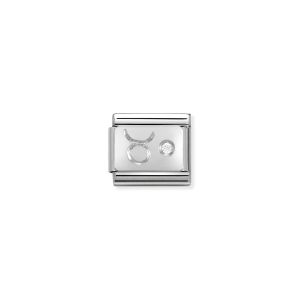 Nomination Silver and Zirconia Classic Taurus Charm - 330302/02
