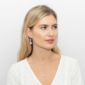 Sarah Alexander Tidal Rainbow Moonstone Double Drop Pendant