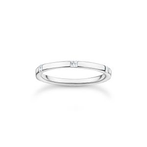 Thomas Sabo Ring with White Stones Silver TR2396-051-14