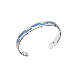 Les Georgettes Tresse 8mm Silver Finish Bangle