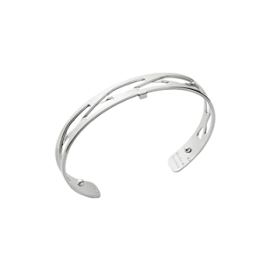 Les Georgettes Tresse 8mm Silver Finish Bangle