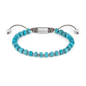 Nomination Instinct Style Bracelet in Steel with Stones - Turquoise 027926_033