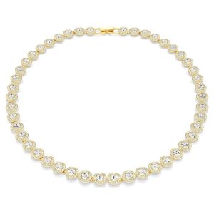 Swarovski Una Angelic Tennis Necklace - White with Gold Tone Plating 5720505