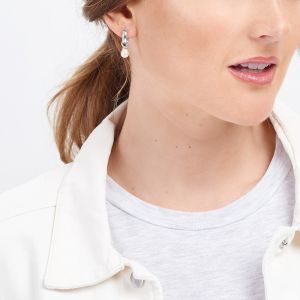Jersey Pearl VIVA Earrings - Silver VIVAE-RW